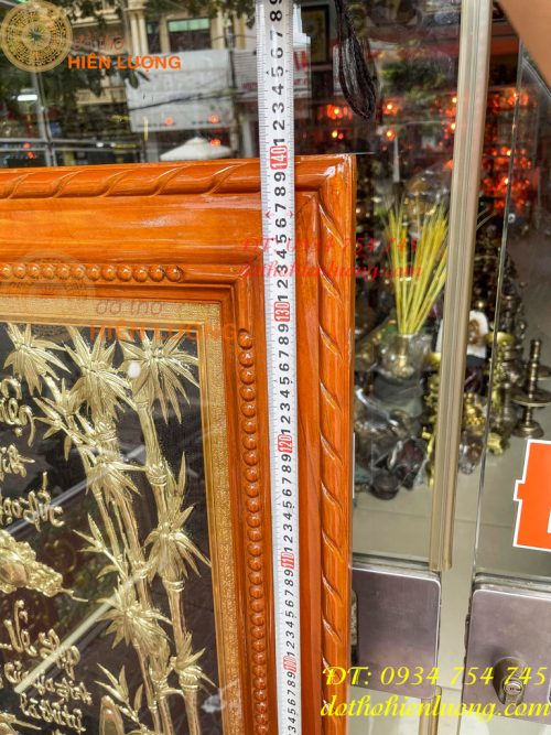 Tranh Thước Hạnh Gia Đình 80x140cm Bằng Đồng Liền Tấm
