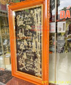 Tranh Thước Hạnh Gia Đình 80x140cm Bằng Đồng Liền Tấm