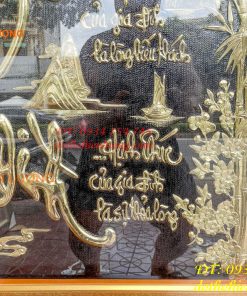 Tranh Thước Hạnh Gia Đình 80x140cm Bằng Đồng Liền Tấm