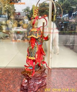 Tượng tôn ngộ không tề thiên đại thánh bằng đồng decor cao 40cm