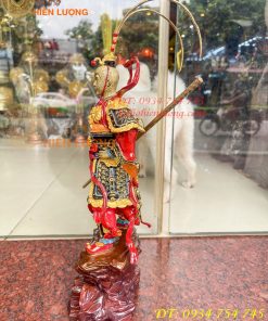 Tượng tôn ngộ không tề thiên đại thánh bằng đồng decor cao 40cm