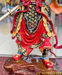 Tượng tôn ngộ không tề thiên đại thánh bằng đồng decor cao 40cm