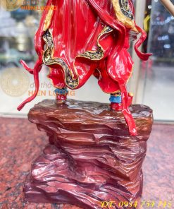 Tượng tôn ngộ không tề thiên đại thánh bằng đồng decor cao 40cm