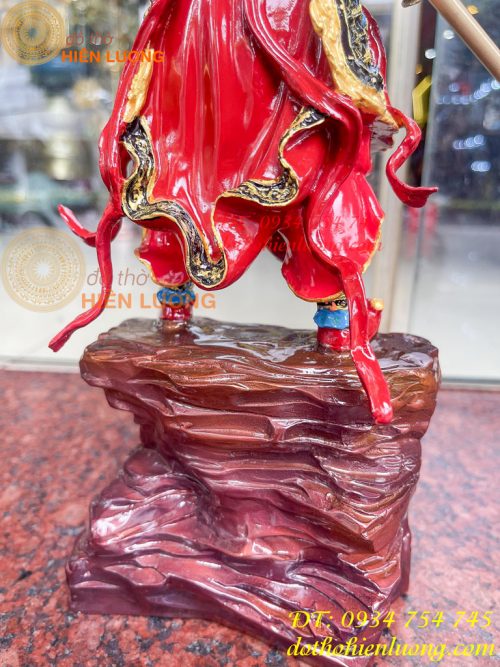 Tượng tôn ngộ không tề thiên đại thánh bằng đồng decor cao 40cm