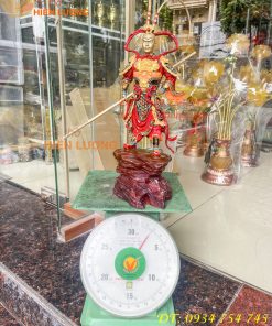 Tượng tôn ngộ không tề thiên đại thánh bằng đồng decor cao 40cm