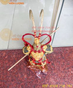 Tượng tôn ngộ không tề thiên đại thánh bằng đồng decor cao 40cm