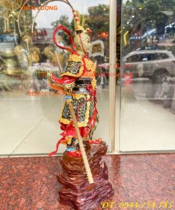 Tượng tôn ngộ không tề thiên đại thánh bằng đồng decor cao 40cm