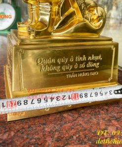 Tượng Trần Quốc Tuấn Bằng Đồng, Cao 50cm, Dát Vàng 9999
