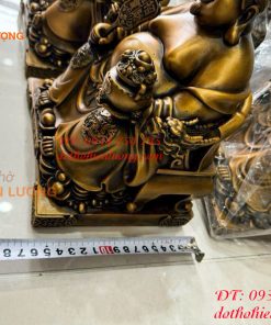 Bộ Tượng Ông Thần Thài - Ông Phát - Ông Thổ Địa Ngồi Bệ Tiền Bằng Đồng