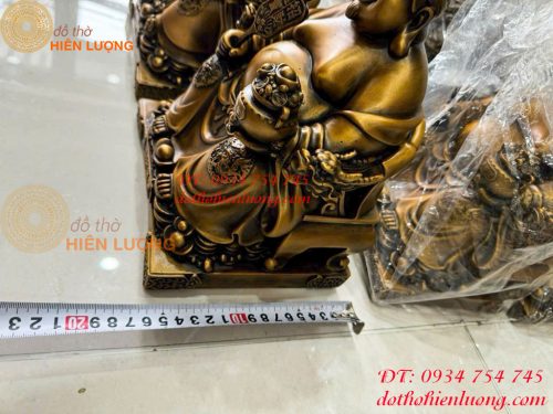 Bộ Tượng Ông Thần Thài - Ông Phát - Ông Thổ Địa Ngồi Bệ Tiền Bằng Đồng