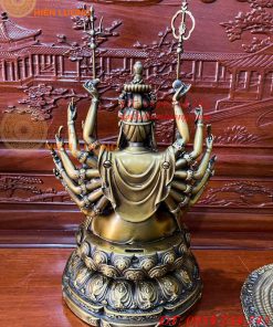 Tượng Thiên Thủ Thiên Nhãn Cao 37cm Bằng Đồng Hun