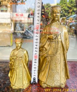 Tượng Khổng Minh Bằng Đồng Cầm Quạt Phong Thủy