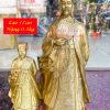 Tượng Khổng Minh Bằng Đồng Cầm Quạt Phong Thủy