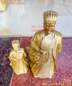 Tượng Khổng Minh Bằng Đồng Cầm Quạt Phong Thủy