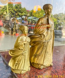 Tượng Khổng Minh Bằng Đồng Cầm Quạt Phong Thủy