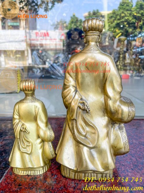 Tượng Khổng Minh Bằng Đồng Cầm Quạt Phong Thủy