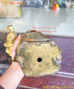 Tượng Khổng Minh Bằng Đồng Cầm Quạt Phong Thủy