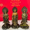Tượng Tây Phương Tam Thánh Đứng Cao 57cm Bằng Đồng Hun