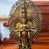 Tượng Thiên Thủ Thiên Nhãn Đứng Cao 70cm Bằng Đồng