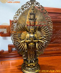 Tượng Thiên Thủ Thiên Nhãn Đứng Cao 70cm Bằng Đồng