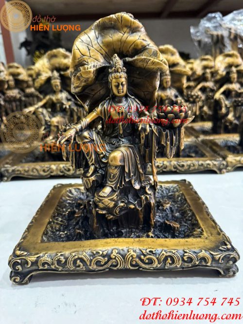 Lư Xông Trầm Phật Bà Quan Âm Tự Tại Bằng Đồng Hun