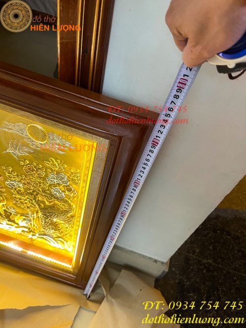 Tranh Mừng Thọ Bà 74x114cm Bằng Đồng Liền Tấm Tam Khí
