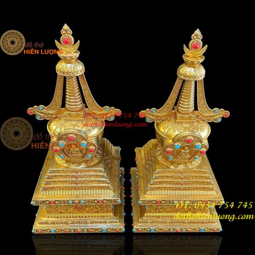 Bảo Tháp Xá Lợi Bằng Đồng Vàng 2 Cỡ