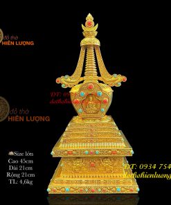 Bảo Tháp Xá Lợi Bằng Đồng Vàng 2 Cỡ