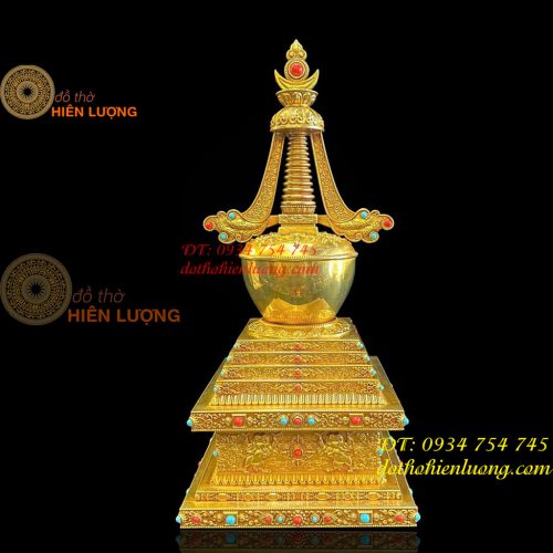 Bảo Tháp Xá Lợi Bằng Đồng Vàng 2 Cỡ