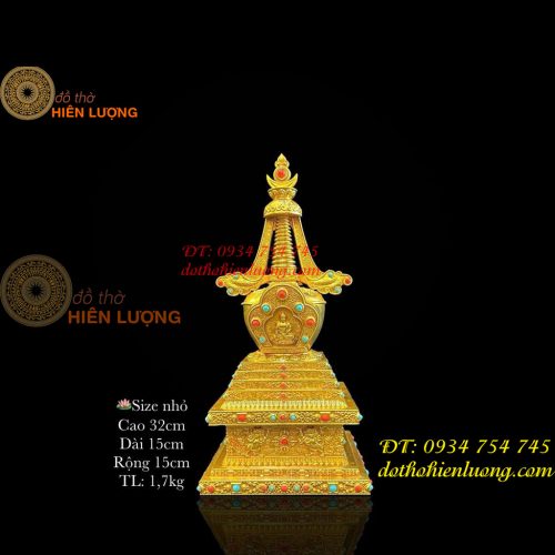 Bảo Tháp Xá Lợi Bằng Đồng Vàng 2 Cỡ