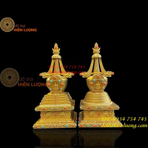 Bảo Tháp Xá Lợi Bằng Đồng Vàng 2 Cỡ