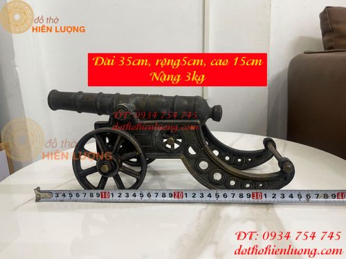 Mô Hình Khẩu Pháo Thần Công Bằng Đồng Dài 35cm