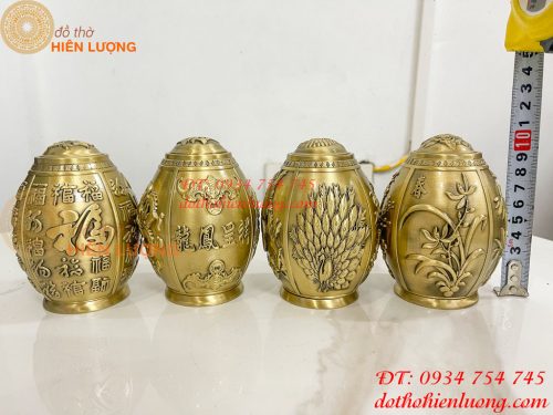 Ống Đựng Tăm Bằng Đồng Nguyên Chất