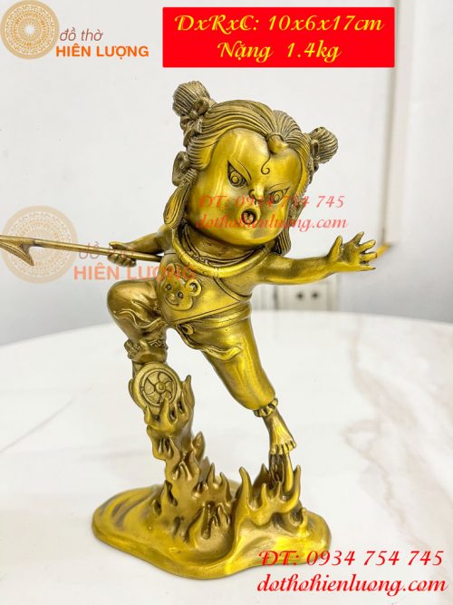 Tượng Natra Thái Tử Lúc Bé Bằng Đồng Cao 17cm