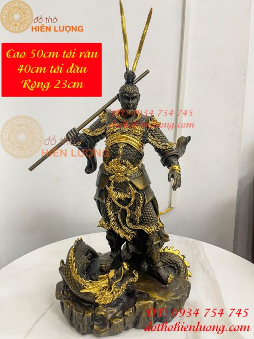 Tượng Tôn Ngộ Không Tề Thiên Đại Thánh Hàng Long Cao 40cm