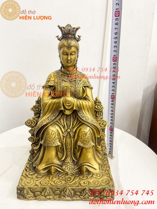 Tượng Bích Hà Nguyên Quân Bằng Đồng Cao 40cm