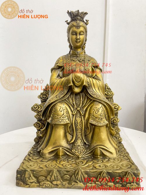 Tượng Bích Hà Nguyên Quân Bằng Đồng Cao 40cm