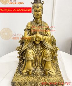 Tượng Bích Hà Nguyên Quân Bằng Đồng Cao 40cm