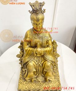 Tượng Bích Hà Nguyên Quân Bằng Đồng Cao 40cm
