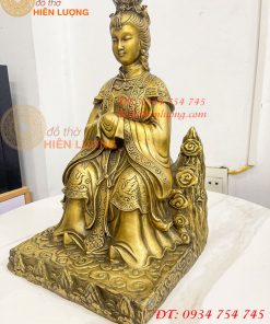 Tượng Bích Hà Nguyên Quân Bằng Đồng Cao 40cm