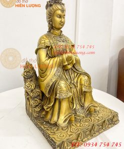 Tượng Bích Hà Nguyên Quân Bằng Đồng Cao 40cm