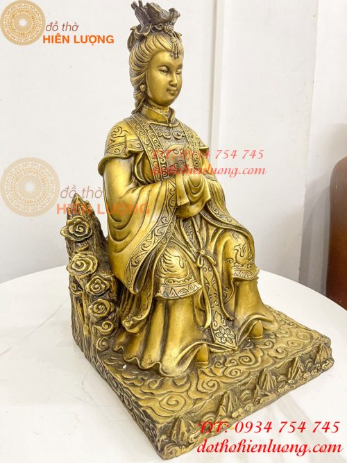 Tượng Bích Hà Nguyên Quân Bằng Đồng Cao 40cm
