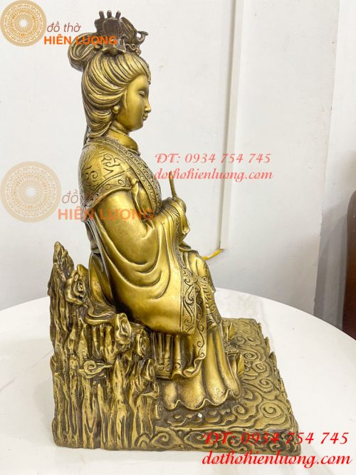 Tượng Bích Hà Nguyên Quân Bằng Đồng Cao 40cm