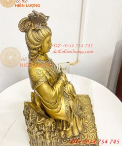 Tượng Bích Hà Nguyên Quân Bằng Đồng Cao 40cm