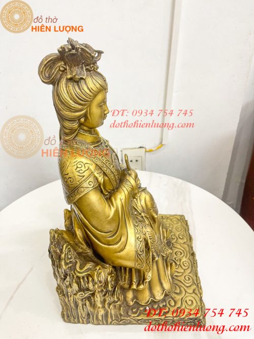 Tượng Bích Hà Nguyên Quân Bằng Đồng Cao 40cm
