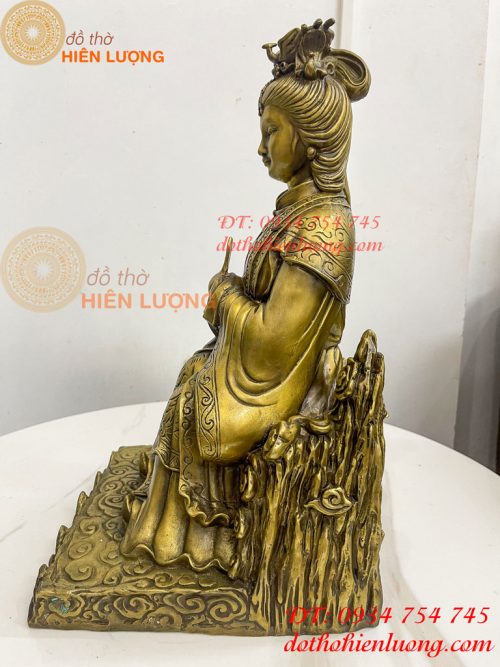 Tượng Bích Hà Nguyên Quân Bằng Đồng Cao 40cm