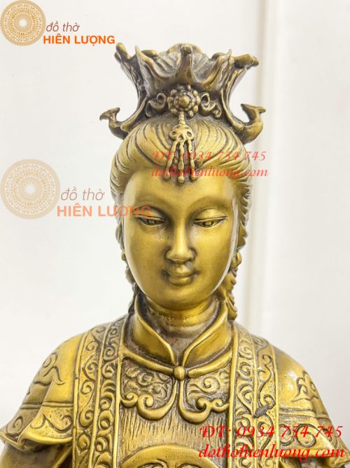 Tượng Bích Hà Nguyên Quân Bằng Đồng Cao 40cm