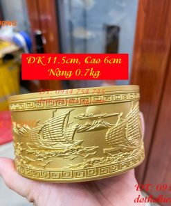 Gạt Tàn Thuận Buồm Bằng Đồng Phong Thủy