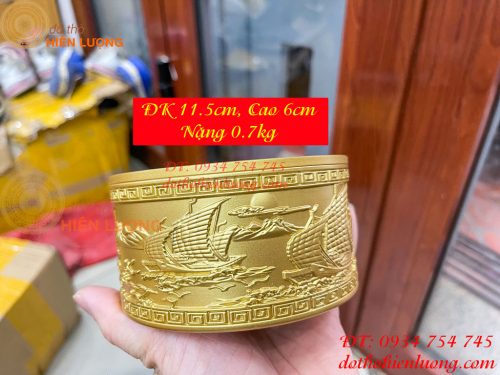 Gạt Tàn Thuận Buồm Bằng Đồng Phong Thủy