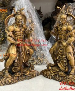 Cặp Kim Cang Lực Sĩ Hộ Pháp Bằng Đồng Cao 32cm